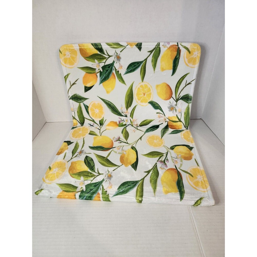 47" × 17" Non Slip Rug Microfiber With Lemon Designs - Picture 2 of 3